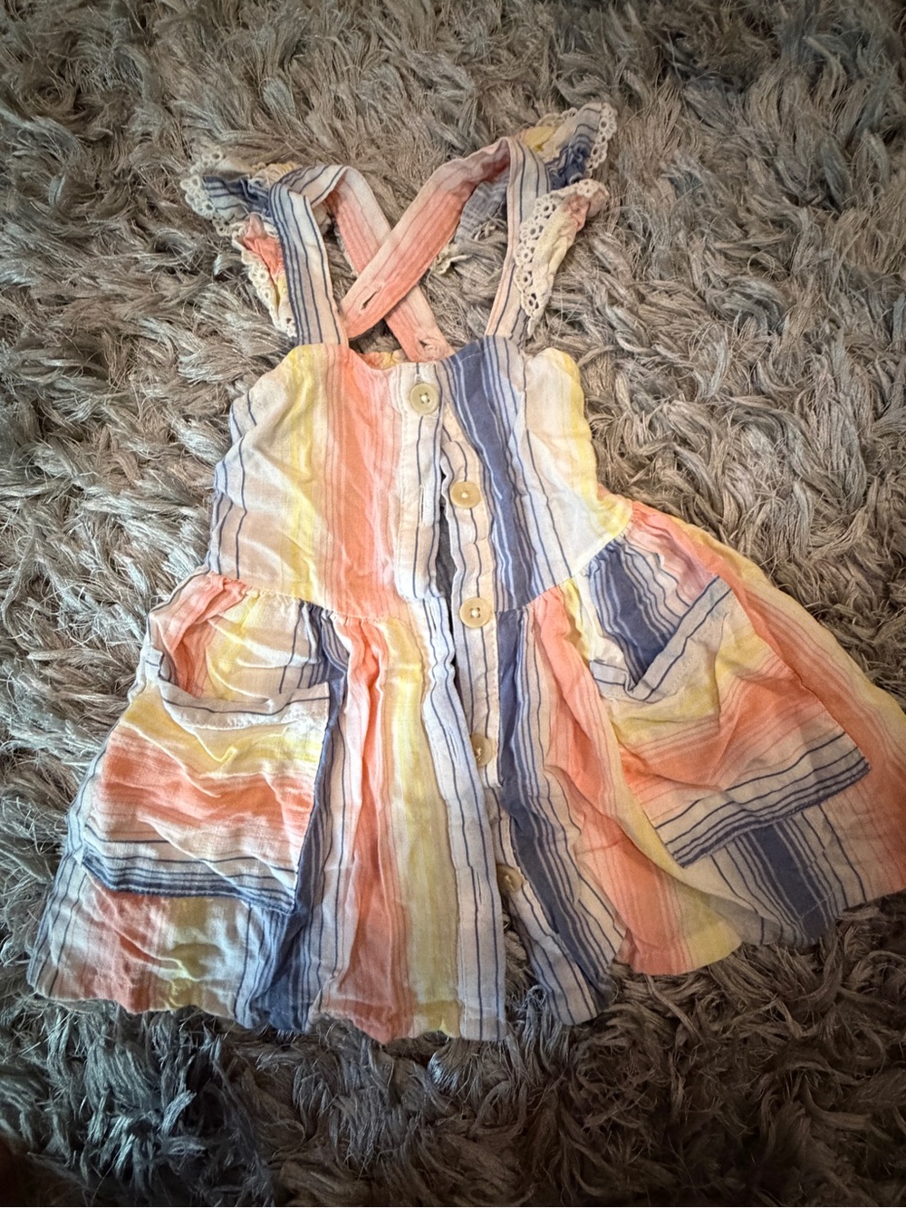 Striped crisscross Dress with Pockets - Multicolor Jessica Simpson